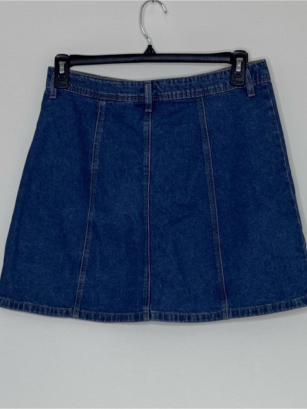 Divided by H&M Dark Blue Denim Button-Front A-Line Skirt - Picture 2 of 5